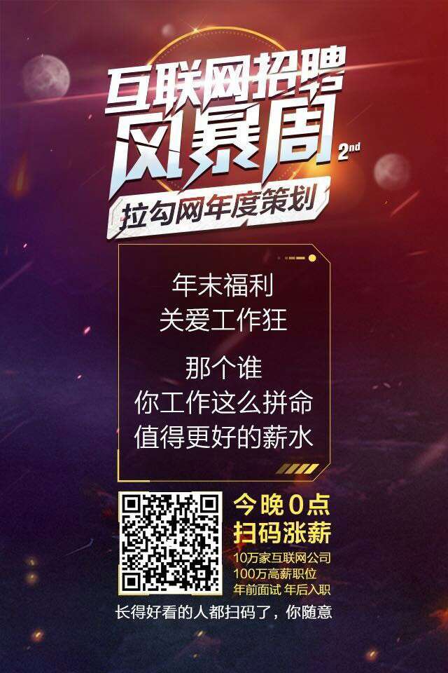 拉勾网互联网招聘风暴周策划文案